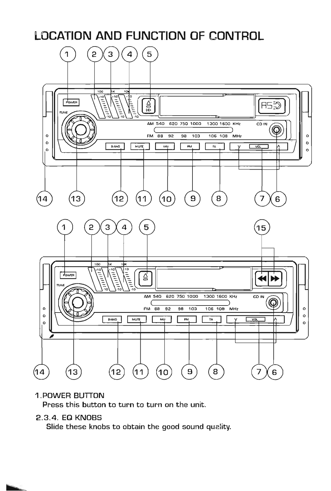 Power Acoustik PA-360EQ, PA-362EQ manual 