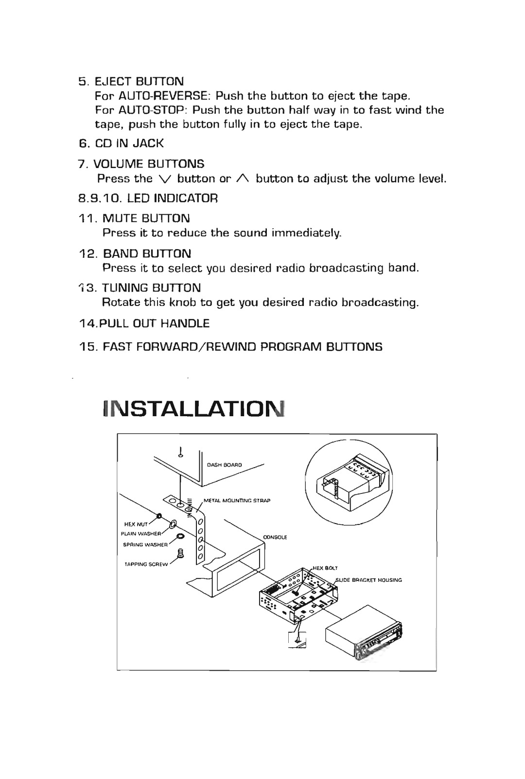 Power Acoustik PA-362EQ, PA-360EQ manual 