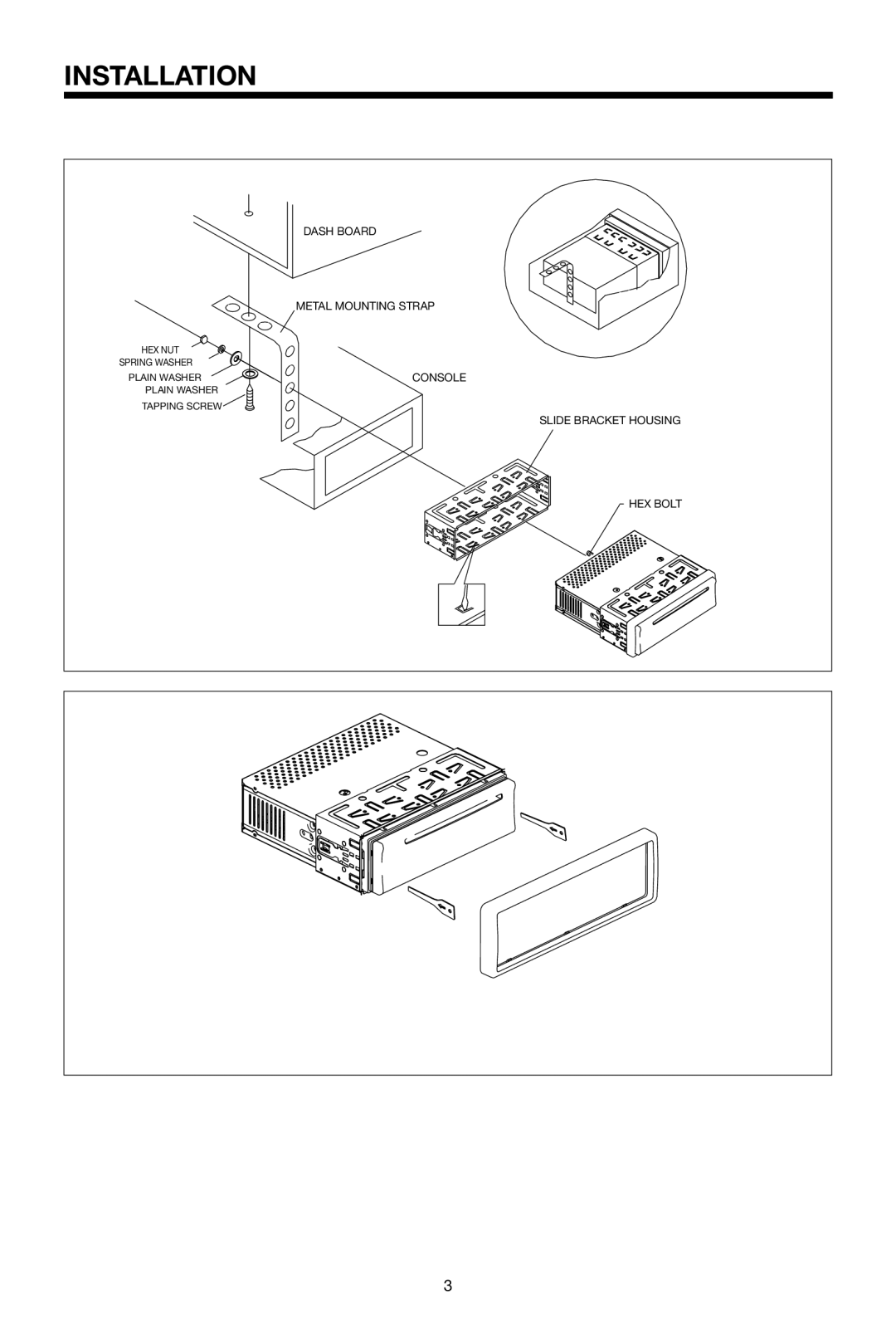 Power Acoustik PACD-507 instruction manual Installation 