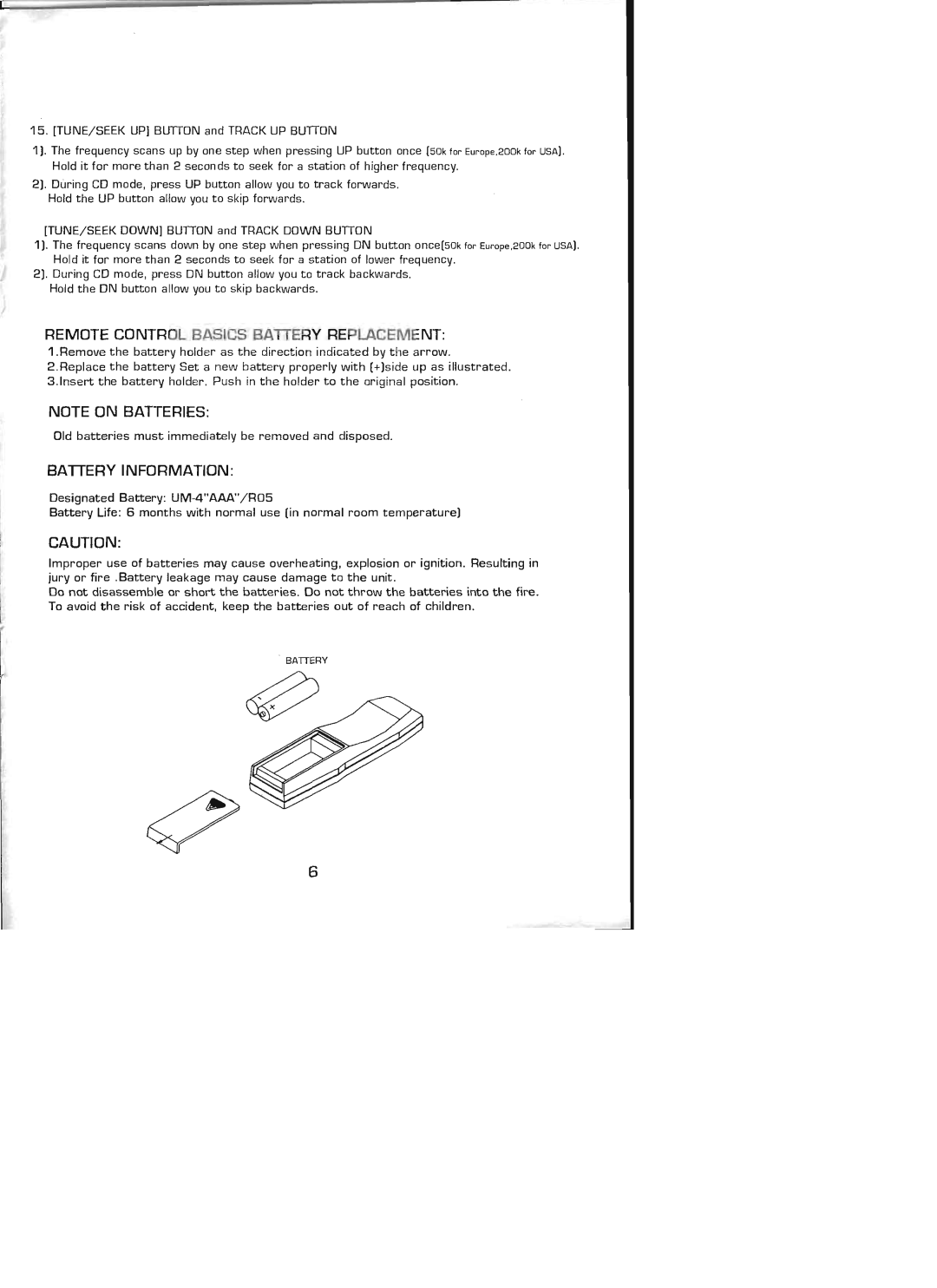 Power Acoustik PACD-889R manual 