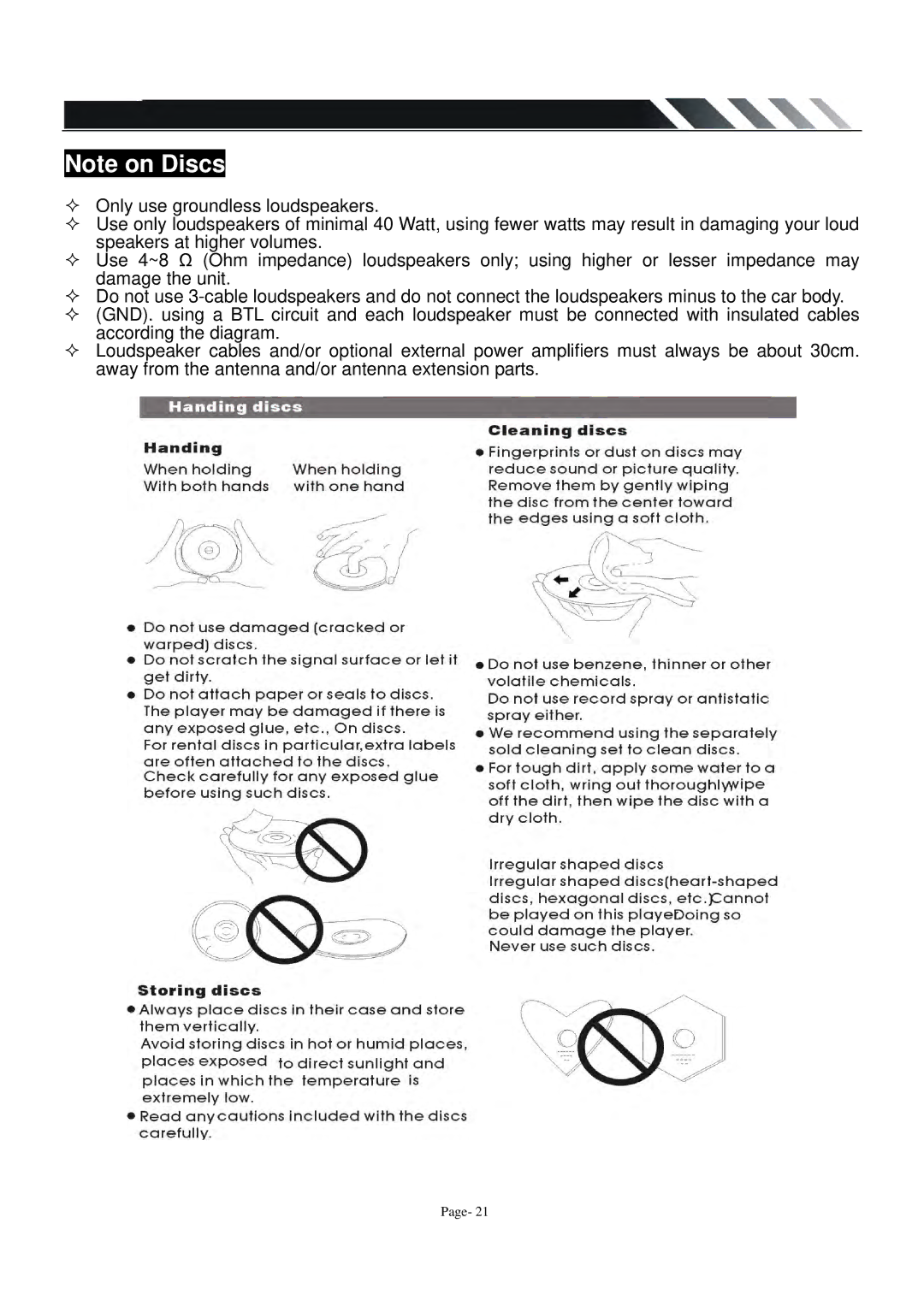 Power Acoustik PADVD-220T owner manual 