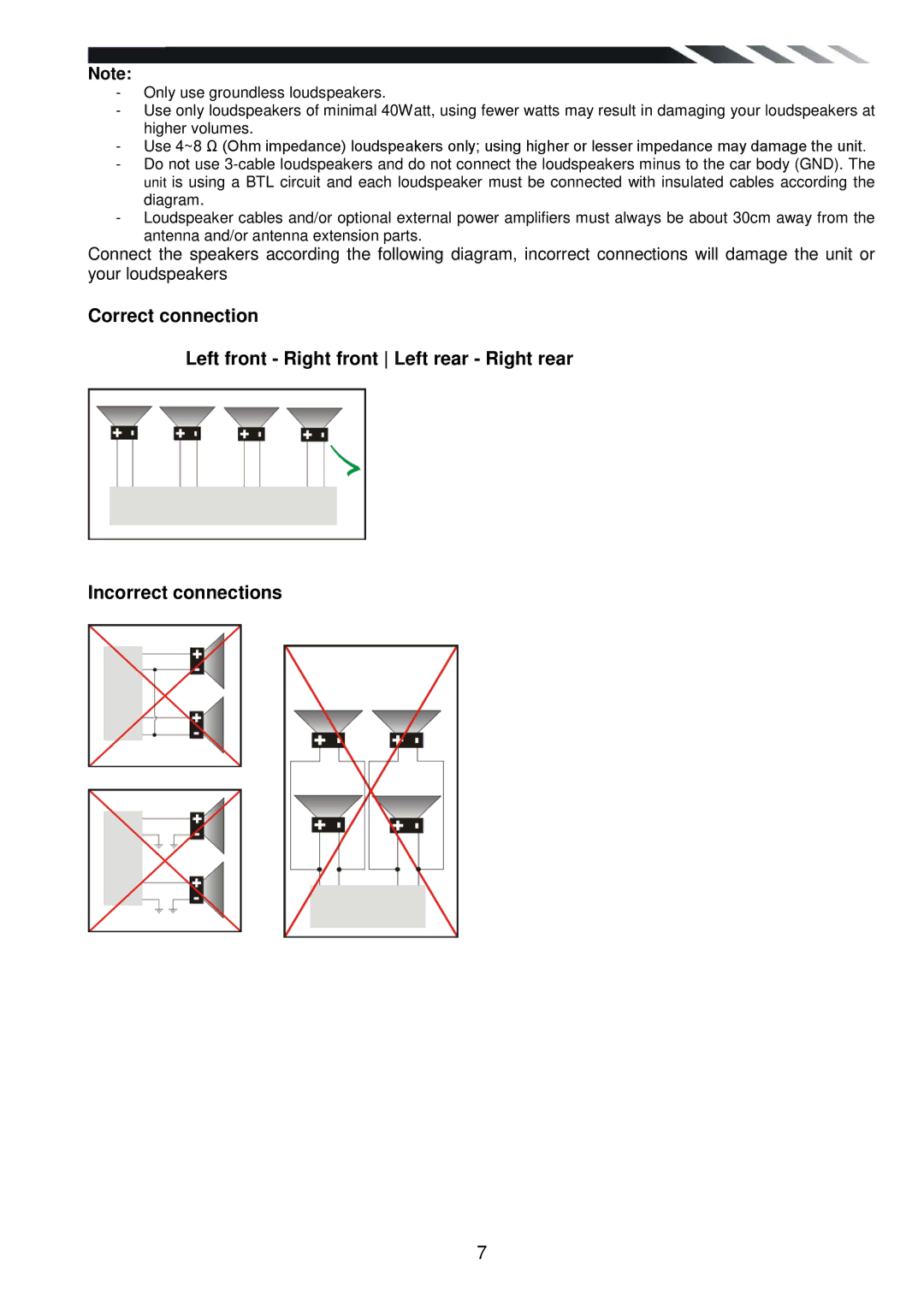 Power Acoustik PD-710T owner manual 