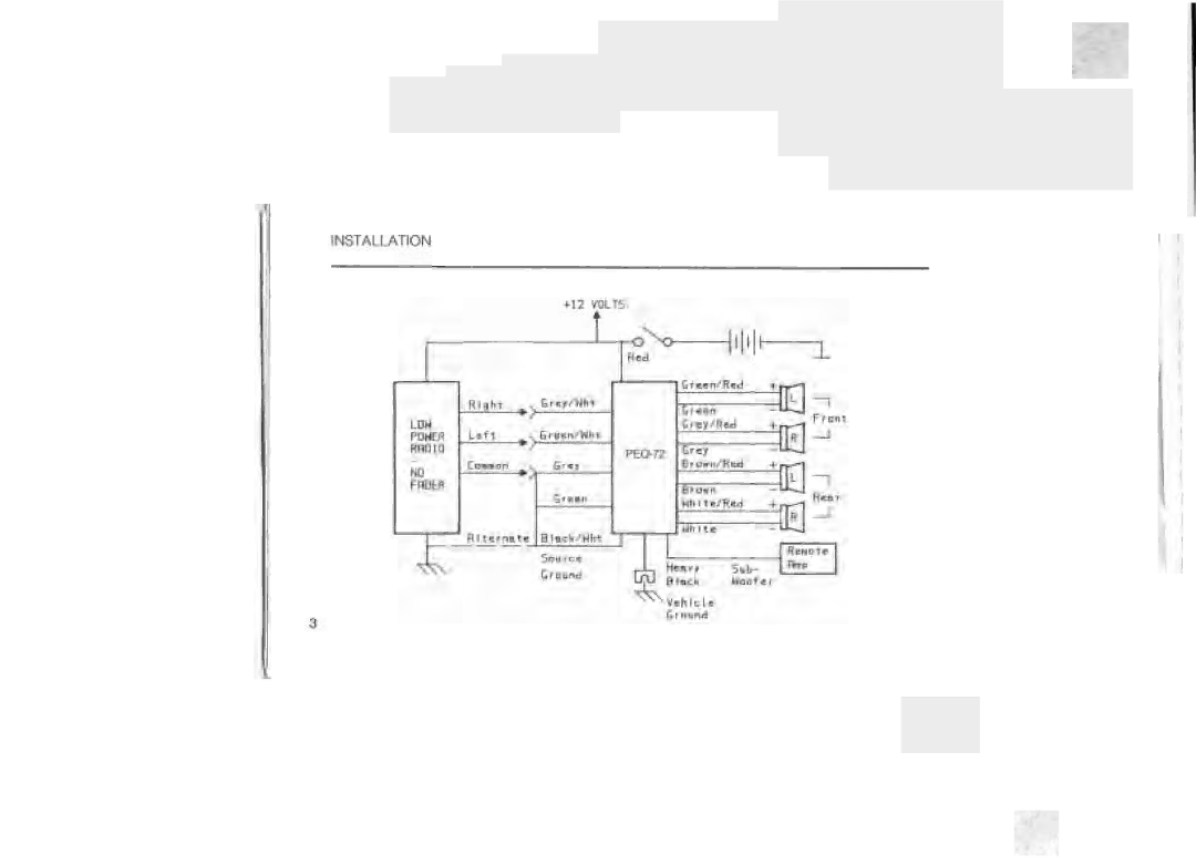 Power Acoustik PEQ-72 manual 