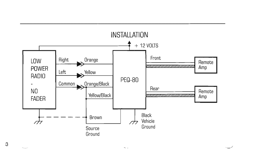 Power Acoustik PEQ-80 manual 