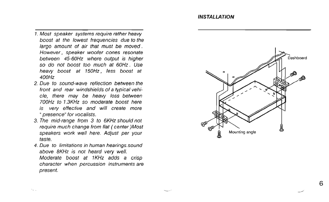 Power Acoustik PEQ-80 manual 