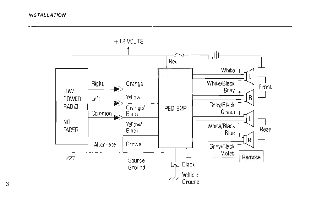 Power Acoustik PEQ-82P manual 