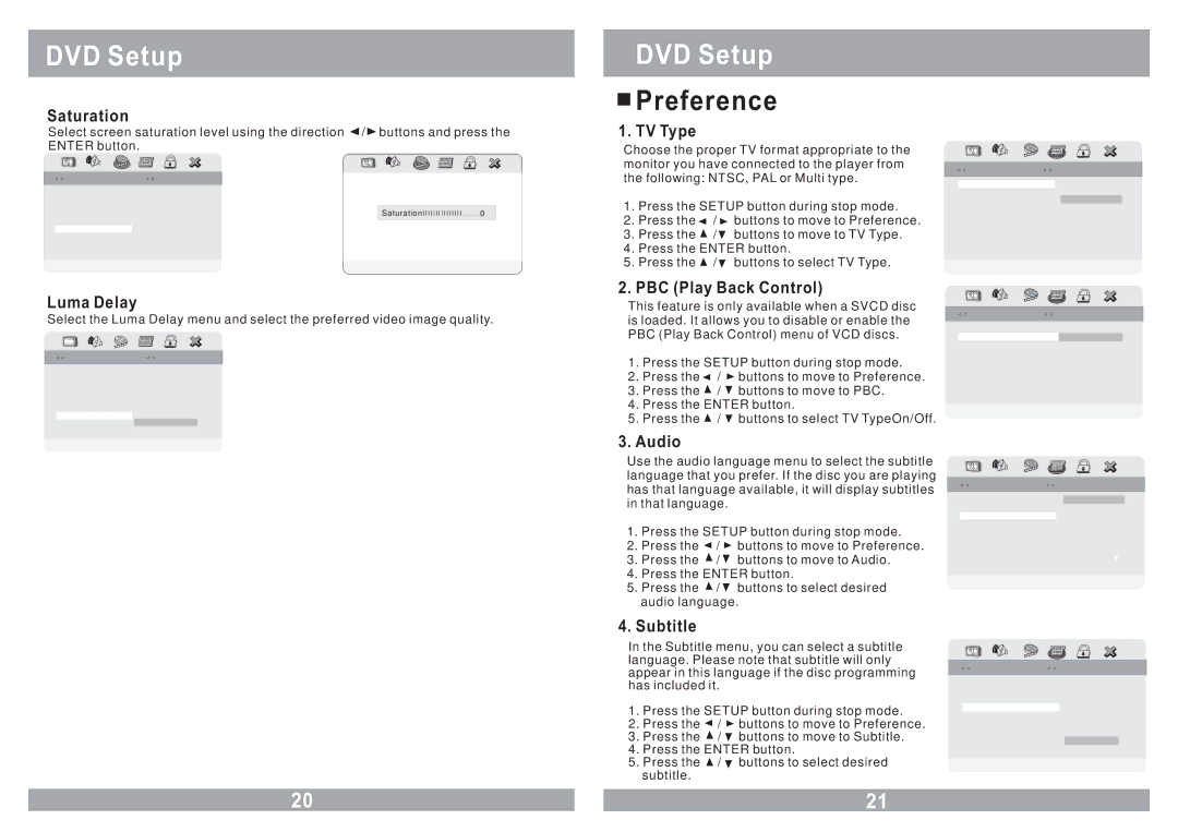 Power Acoustik PMD-112CMX owner manual Preference 