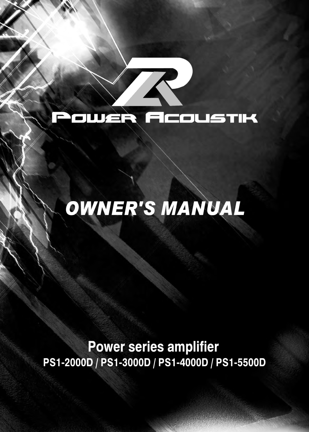 Power Acoustik PS1-3000D, PS1-5500D, PS1-4000D, PS1-2000D manual 