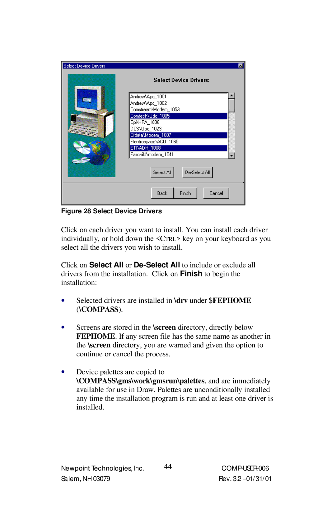 Power Sentry 4 manual Select Device Drivers 