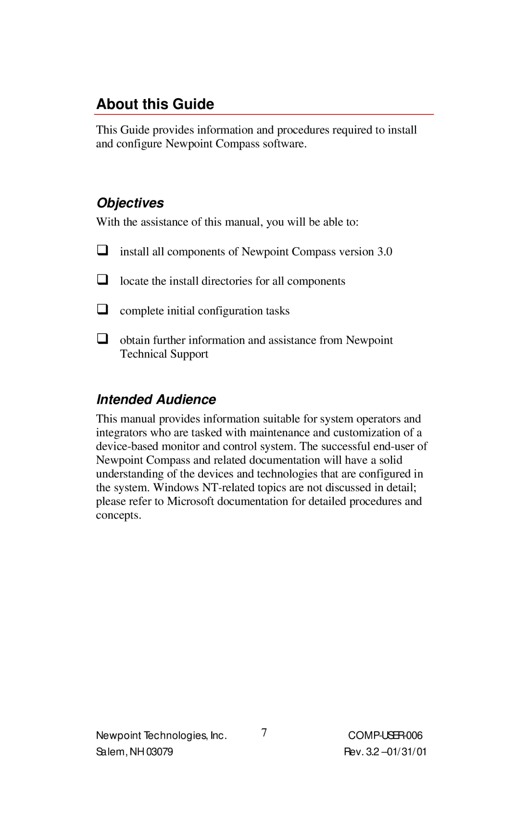 Power Sentry 4 manual Objectives, Intended Audience 