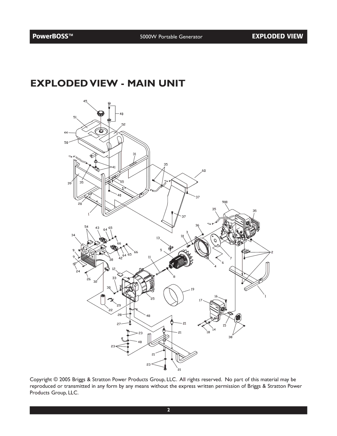 PowerBass 30222 manual Exploded View Main Unit 