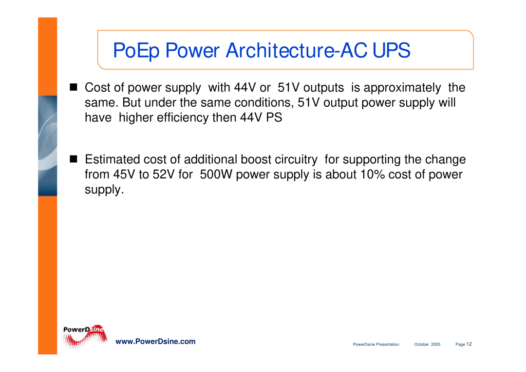 PowerDsine IEEE802.3 manual PoEp Power Architecture-AC UPS 