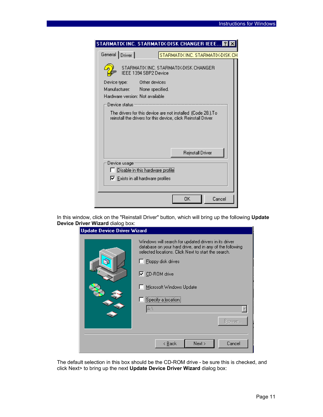 PowerFile C200 Studio, R200, C200S manual Instructions for Windows 