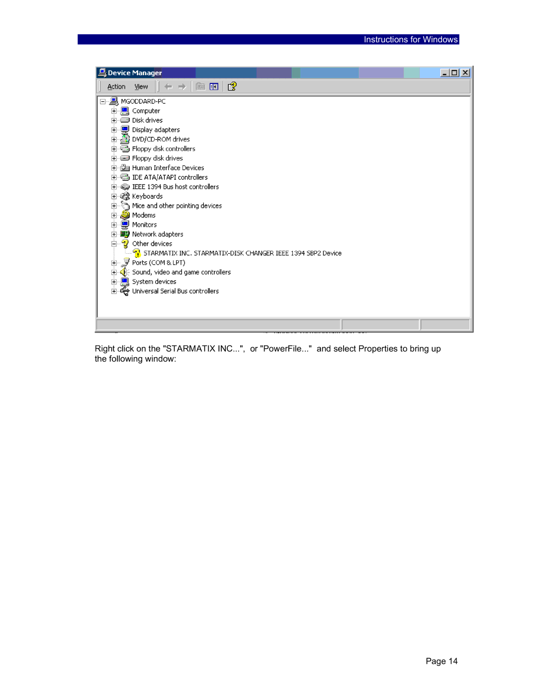 PowerFile C200 Studio, R200, C200S manual Instructions for Windows 