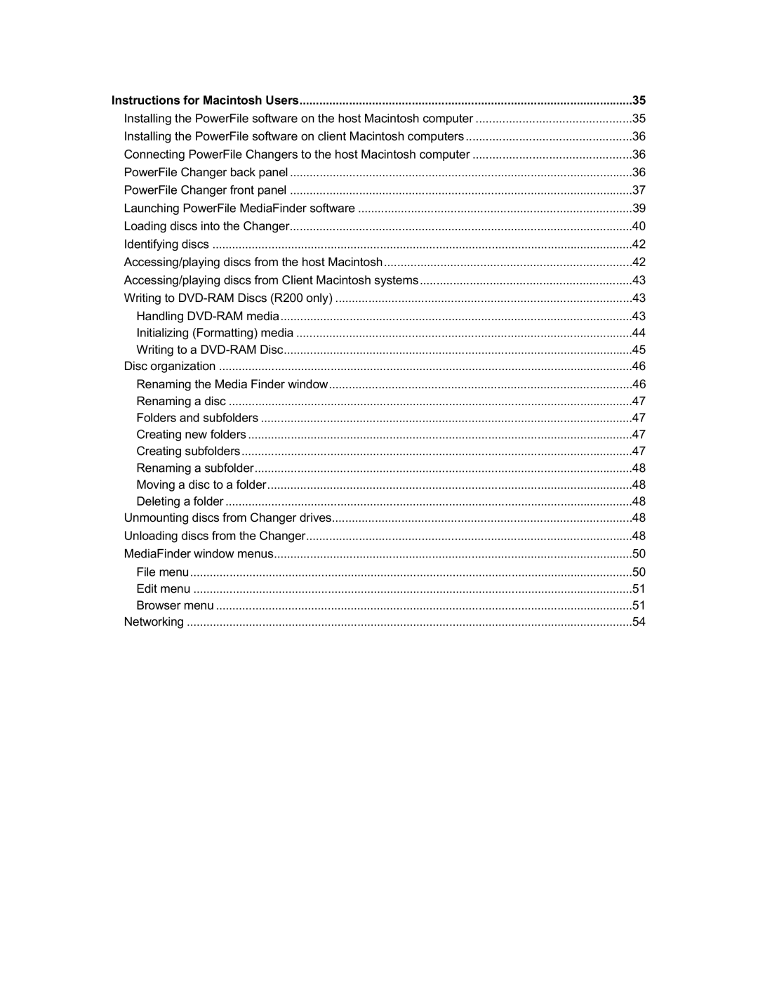 PowerFile C200 Studio, R200, C200S manual Instructions for Macintosh Users 