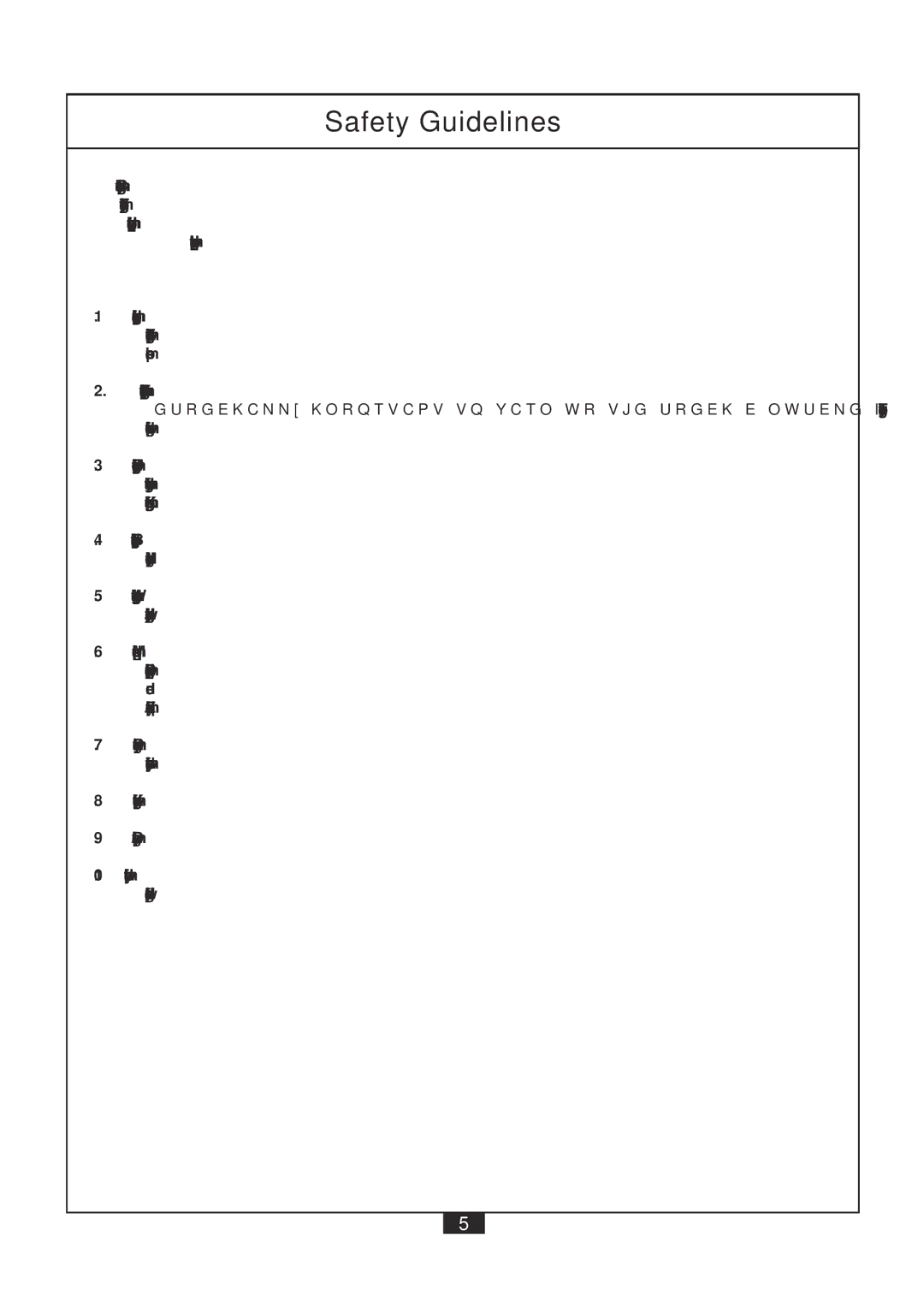 Powerline P2X manual Safety Guidelines 