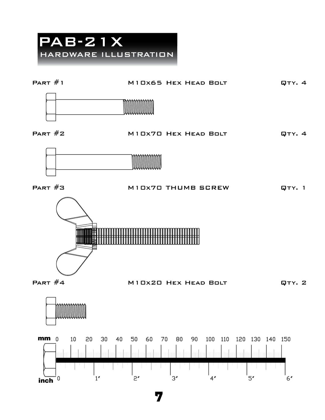 Powerline powerline ab-bench manual PAB-21X 