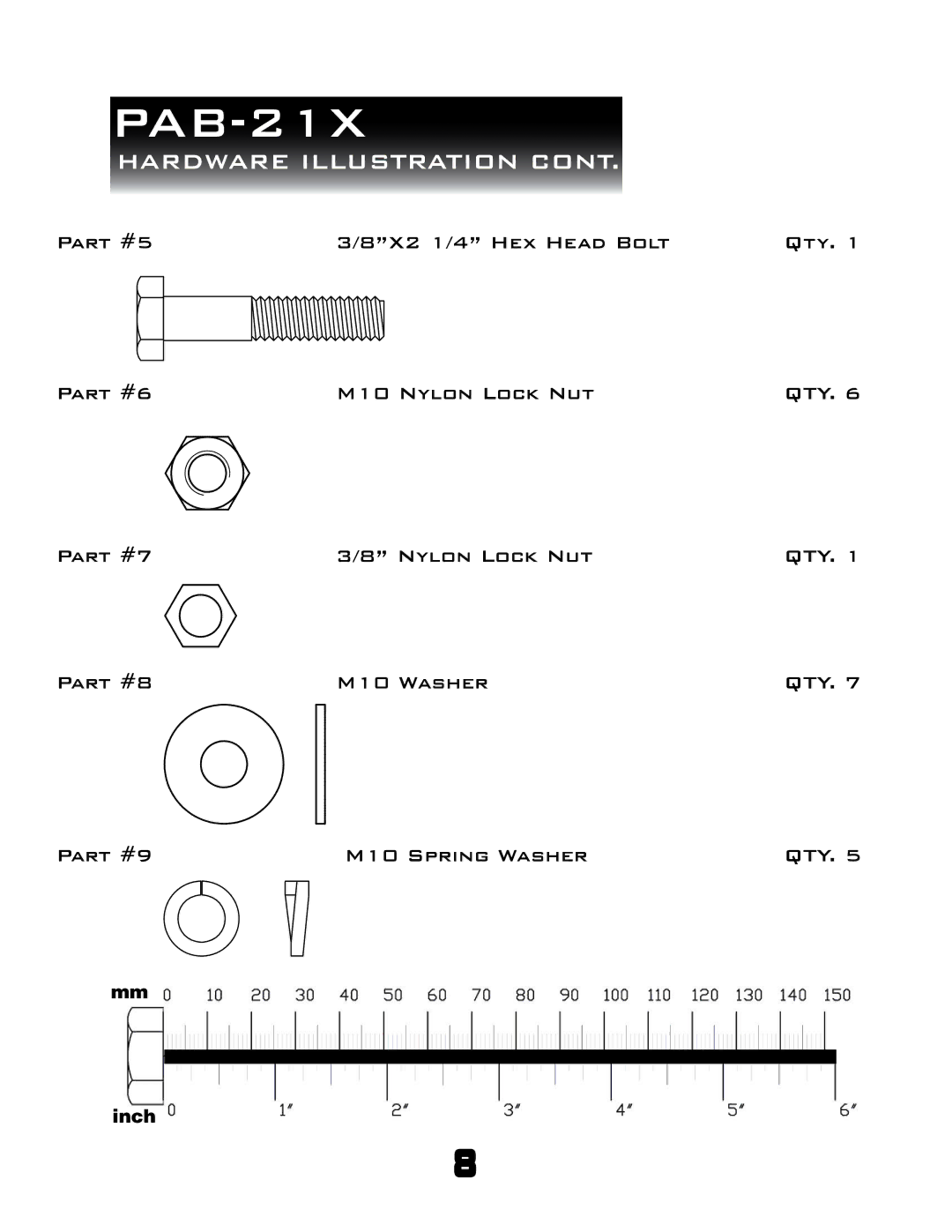 Powerline powerline ab-bench manual Hardware Illustration 