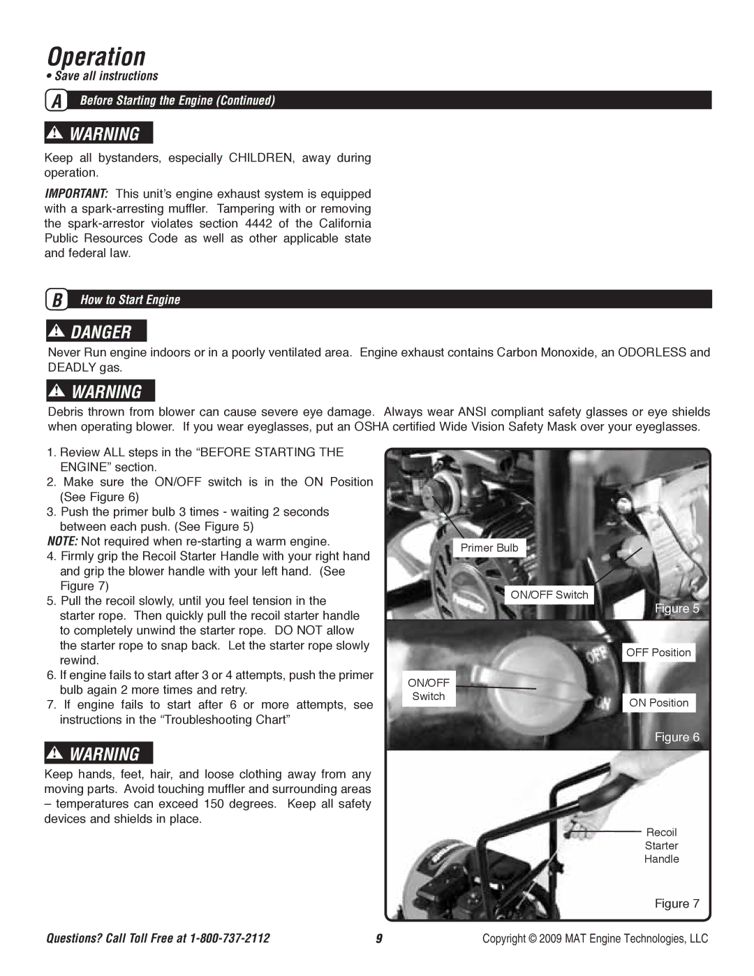 Powermate P-WB-163150-[E] specifications How to Start Engine 