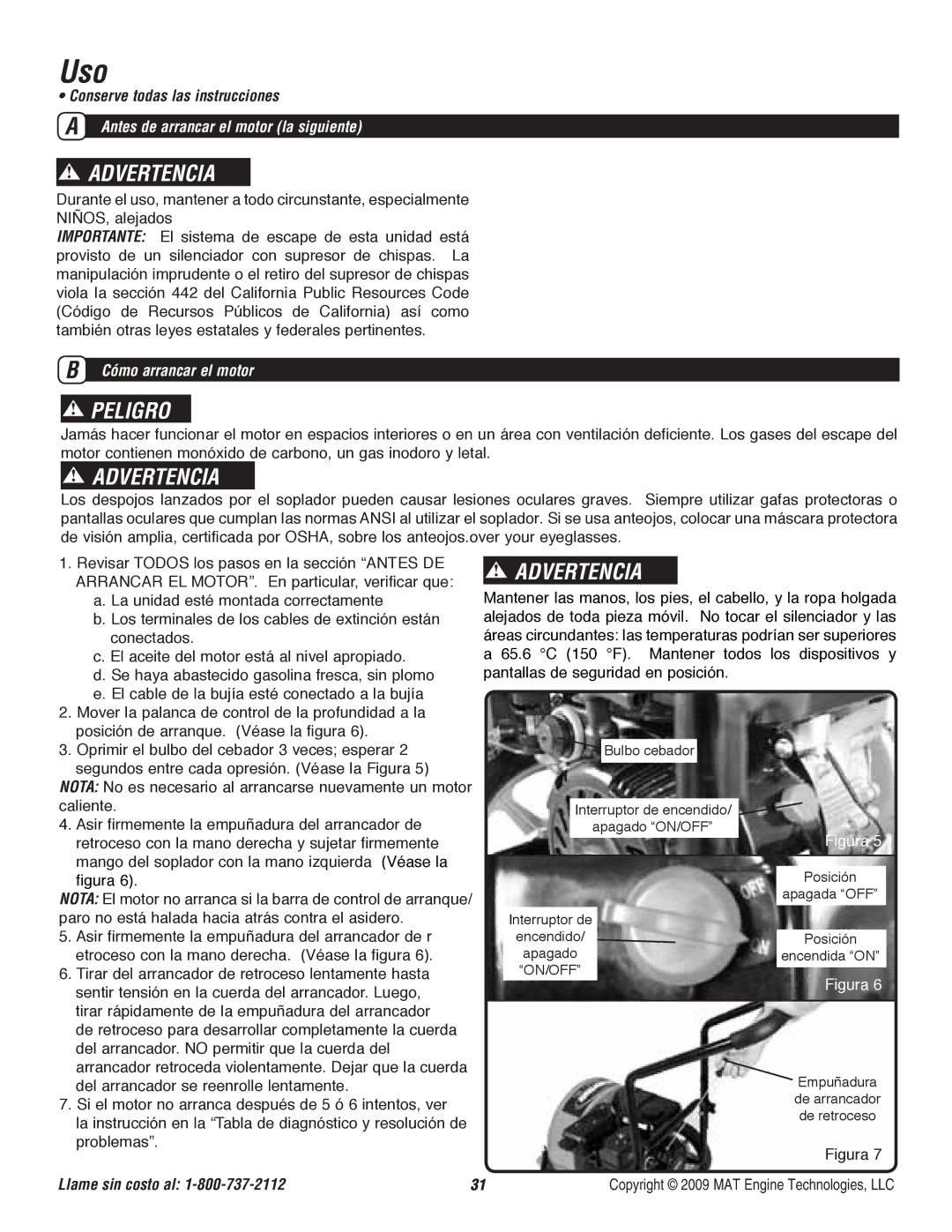 Powermate P-WB-163150-[E] specifications Antes de arrancar el motor la siguiente, Cómo arrancar el motor 