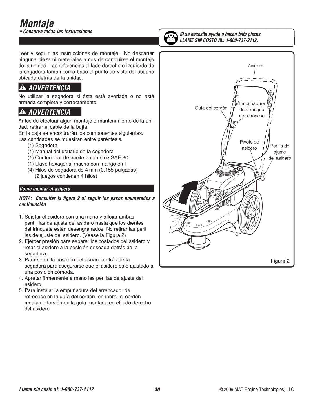 Powermate P-WFT-16022 specifications Montaje, Cómo montar el asidero 