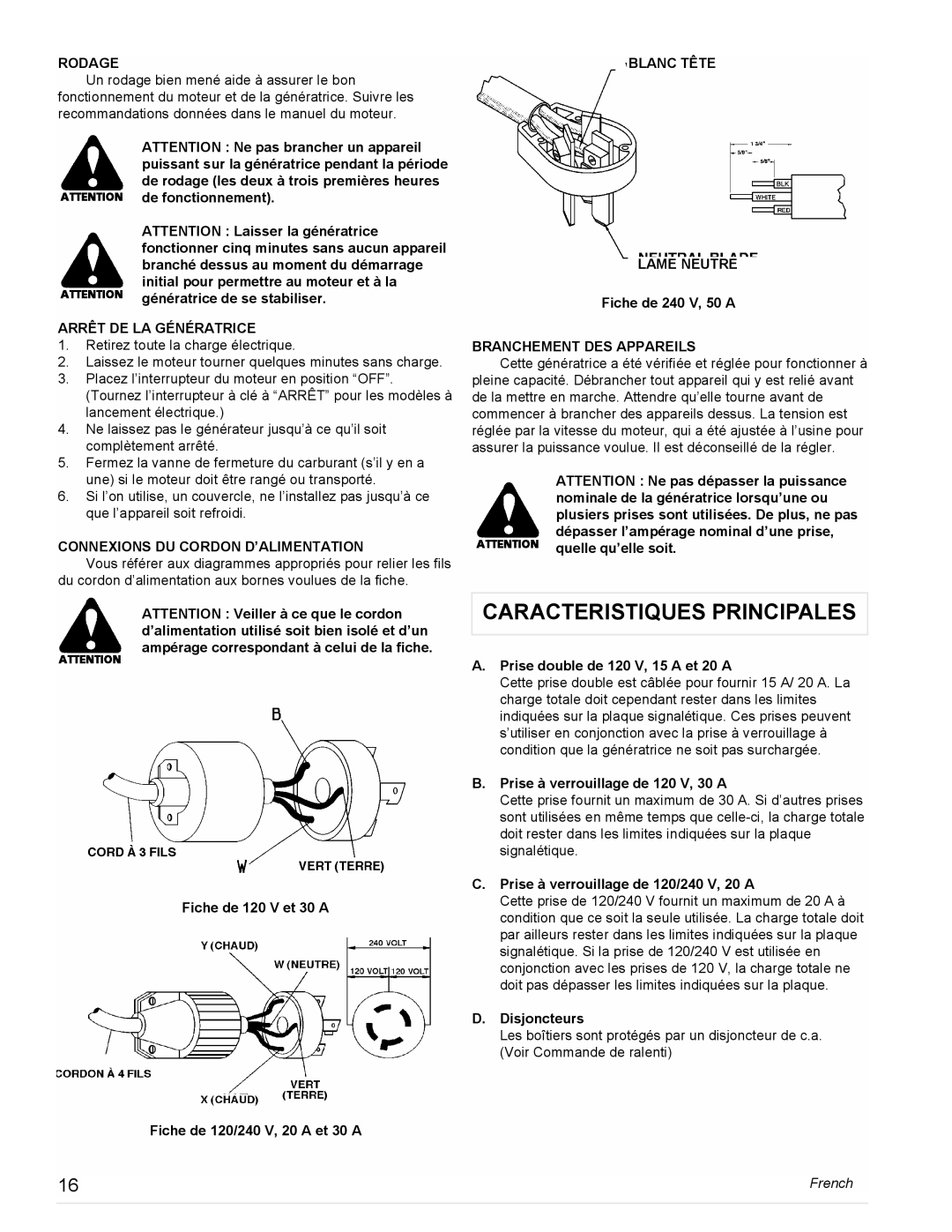 Powermate PM0477023, PL0473503, PM0478022, PM0473503, PM0477022, PM0474203, PM0475003, PC0473503 Caracteristiques Principales 