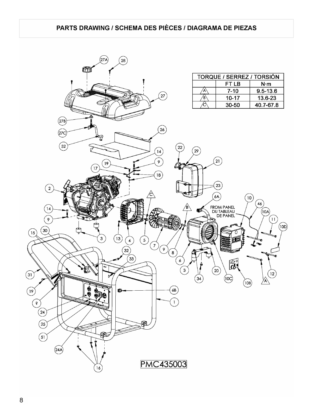 Powermate PMC435003 manual 