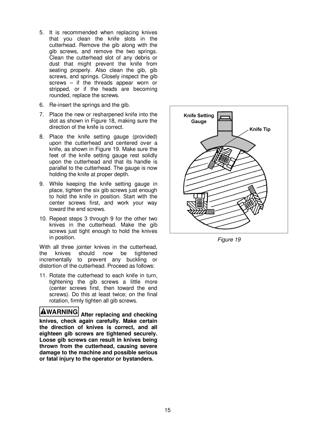 Powermatic 1285 operating instructions 