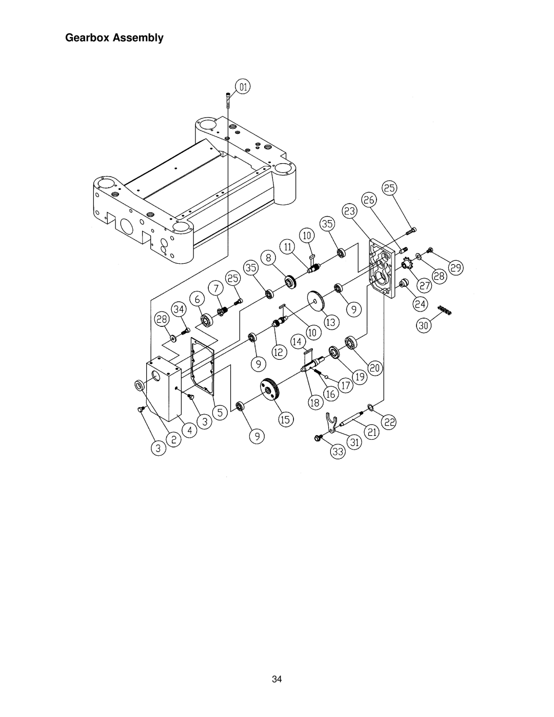 Powermatic 15HH operating instructions Gearbox Assembly 