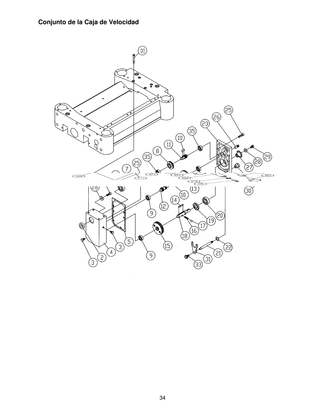 Powermatic 15HH operating instructions Conjunto de la Caja de Velocidad 