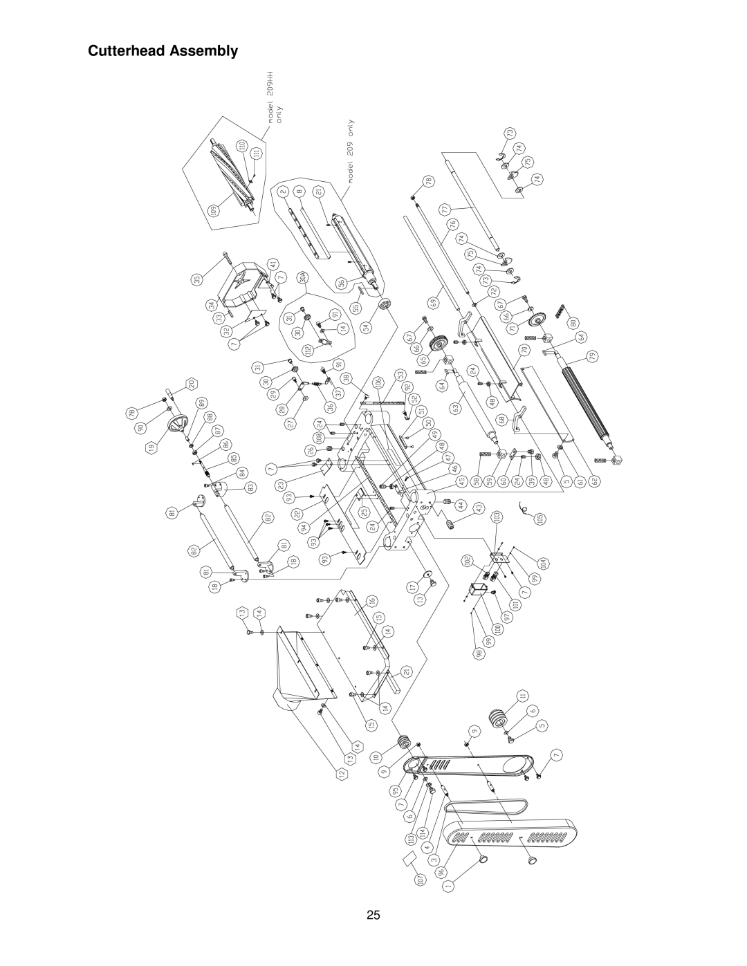 Powermatic 209HH operating instructions Cutterhead Assembly 