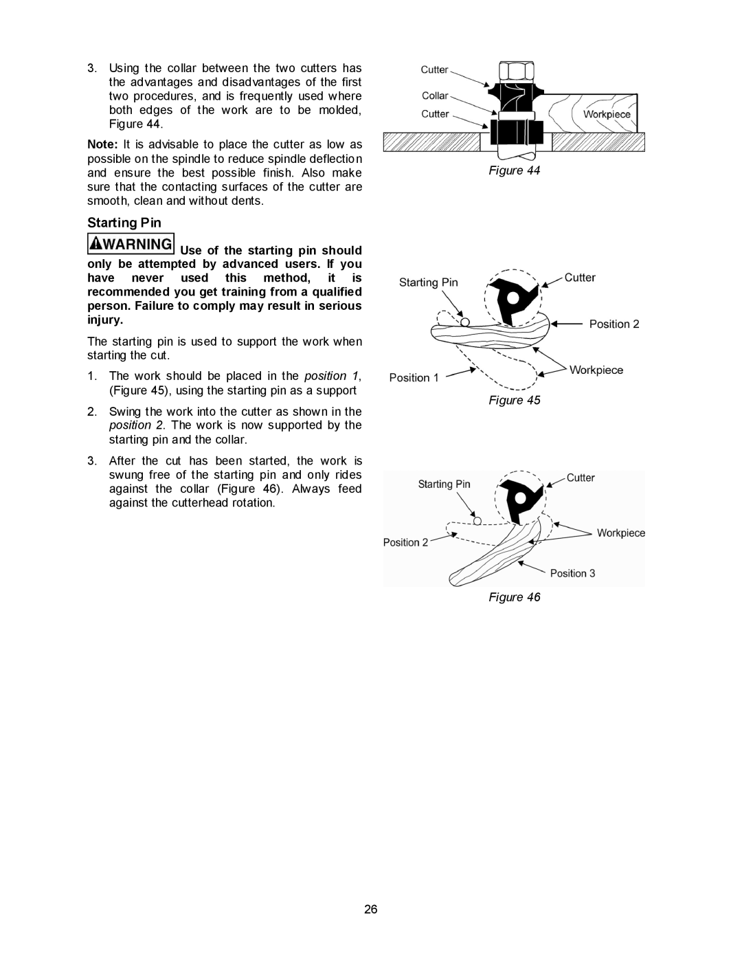 Powermatic 2700 manual Starting Pin 