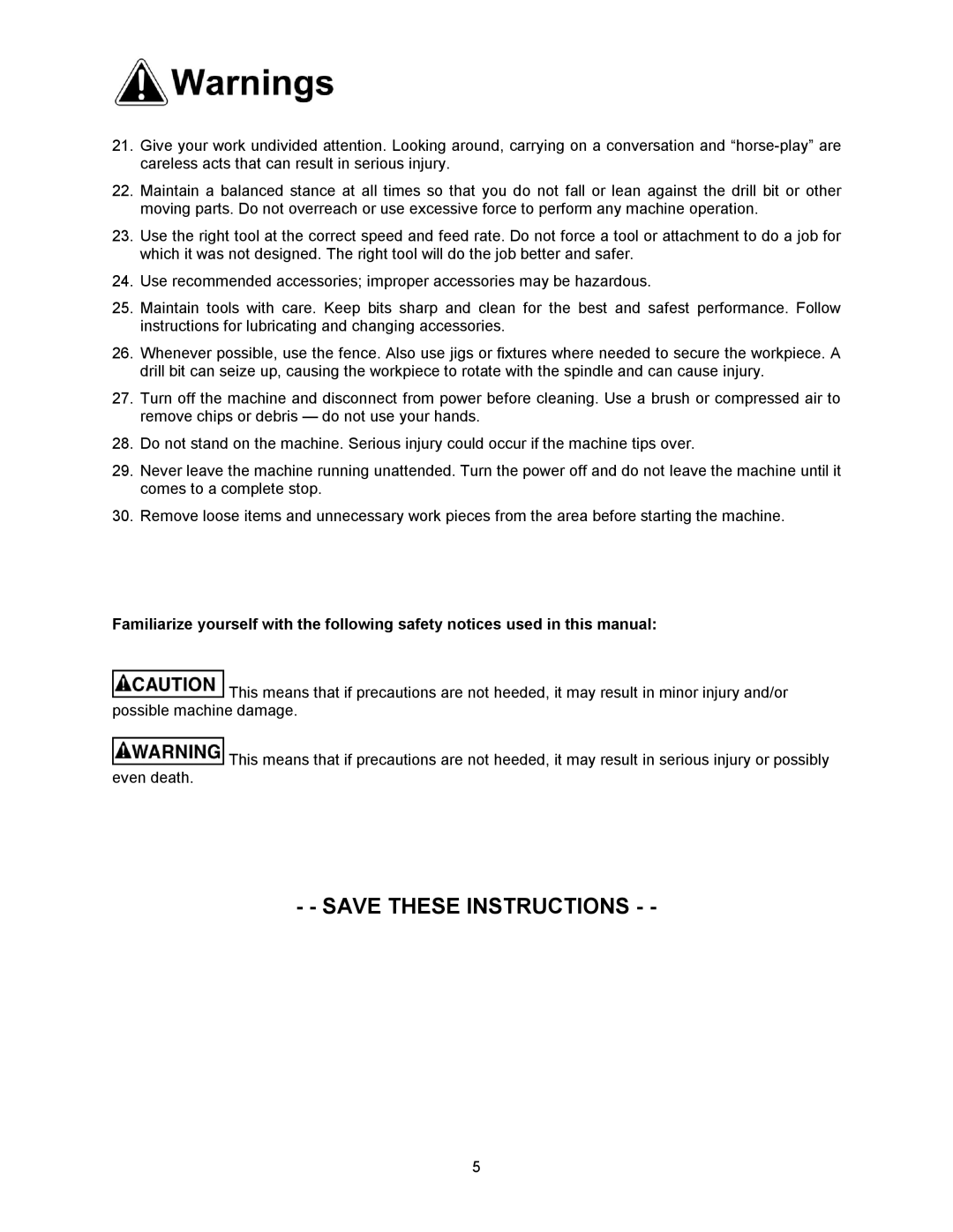 Powermatic 2800 operating instructions 