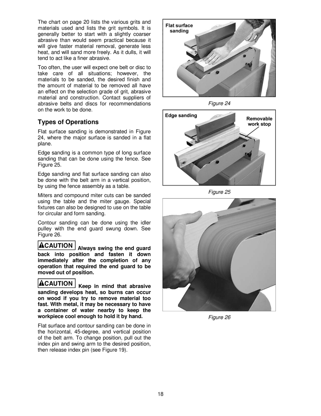 Powermatic 31A operating instructions Types of Operations 