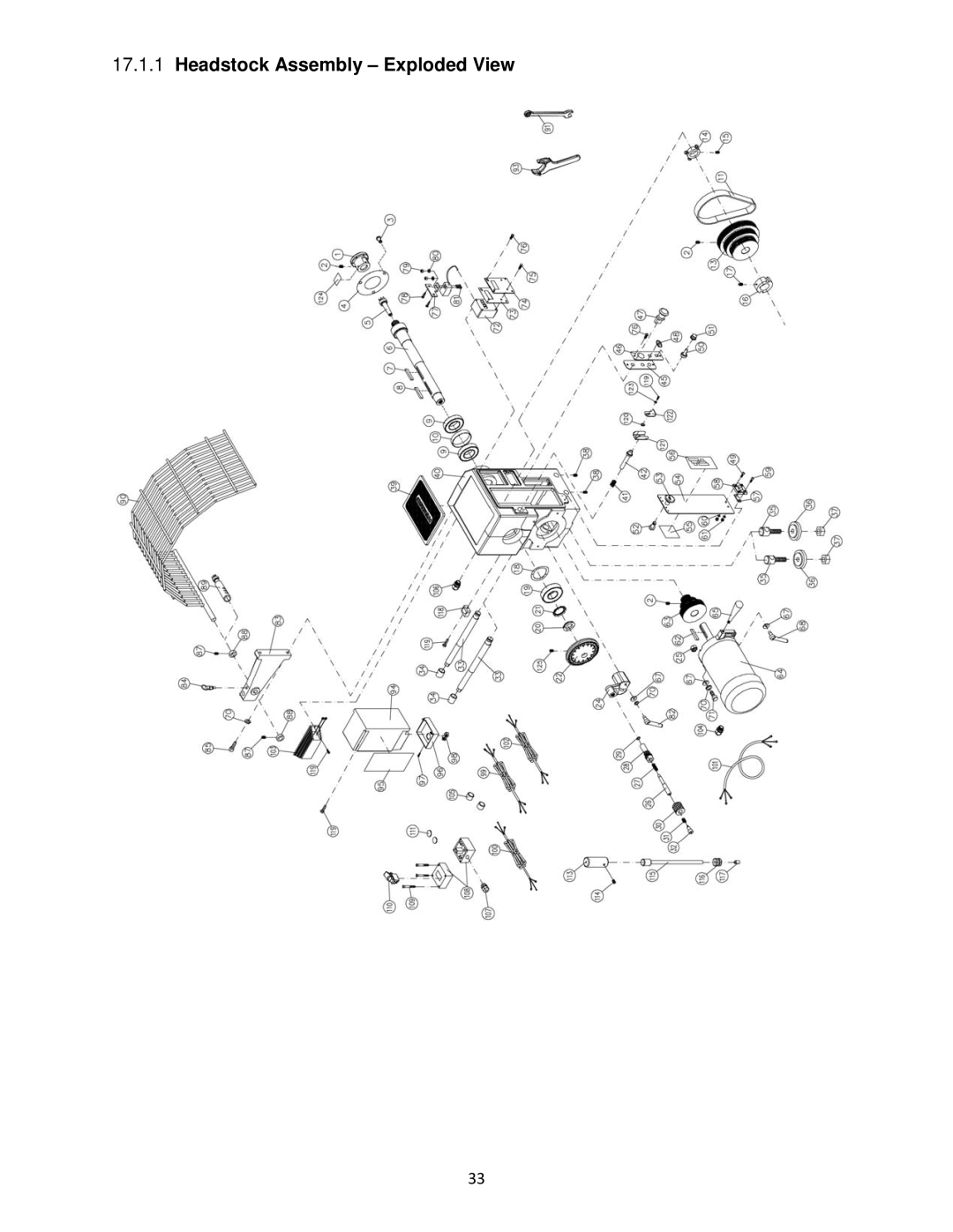 Powermatic 4224B operating instructions Headstock Assembly Exploded View 