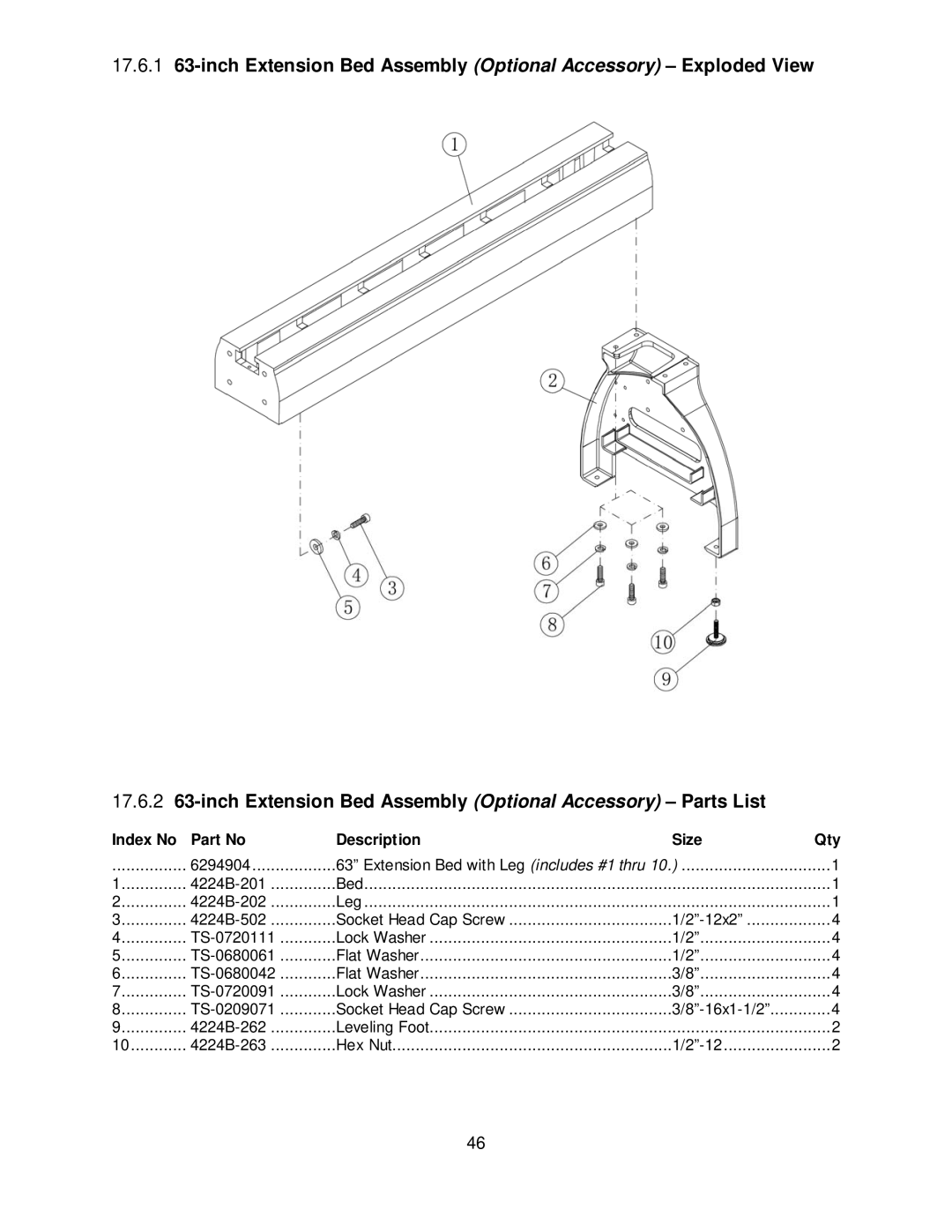 Powermatic 4224B operating instructions 6294904 