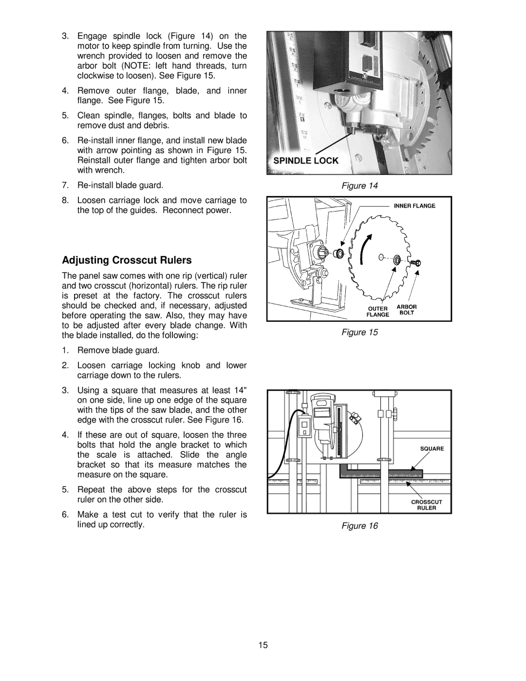 Powermatic 511 operating instructions Adjusting Crosscut Rulers 