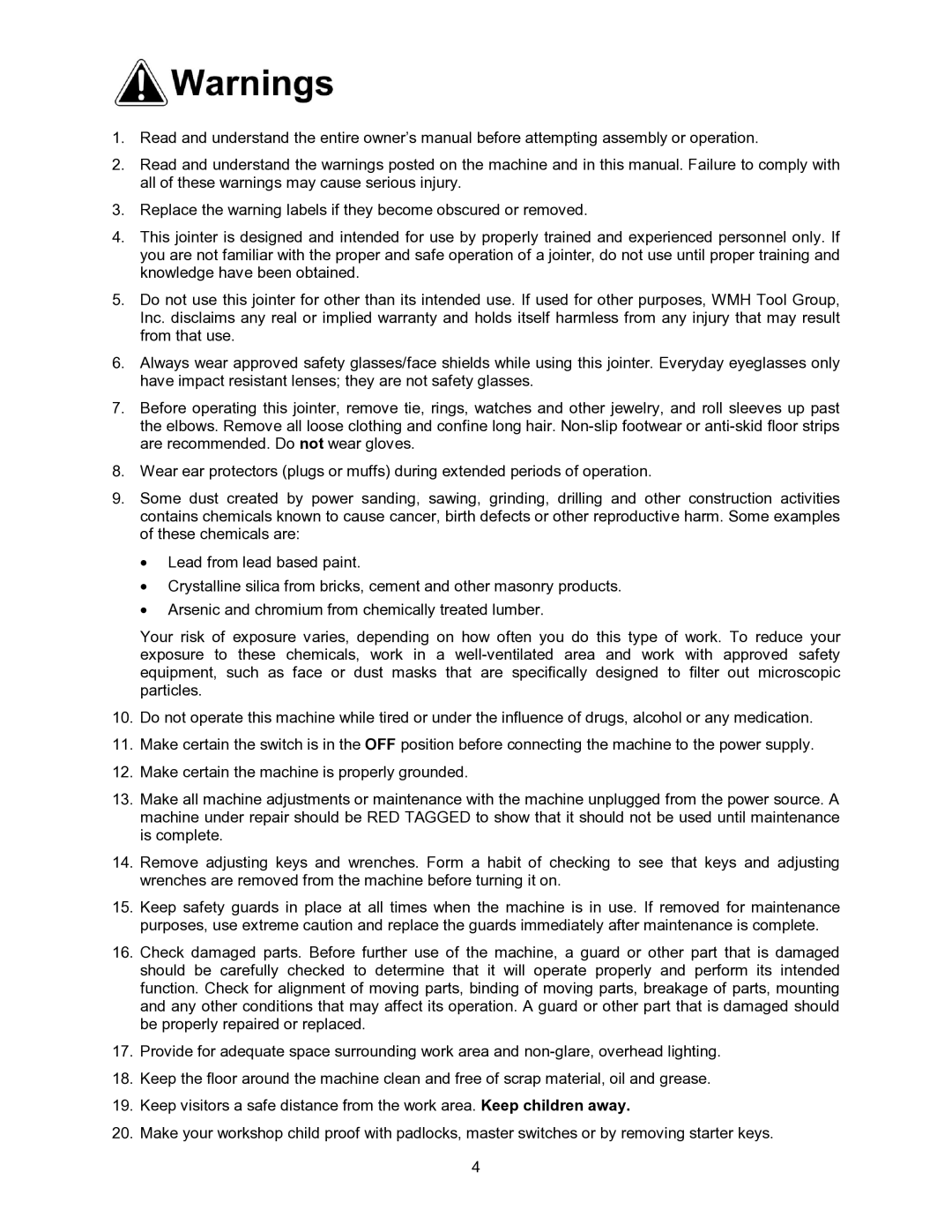 Powermatic 60C, 60HH operating instructions 