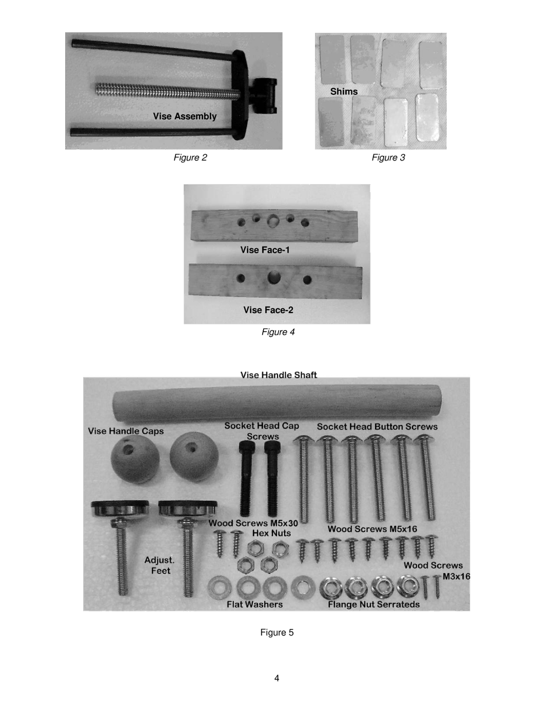 Powermatic 6827045B manual Shims Vise Assembly Vise Face-1 Vise Face-2 