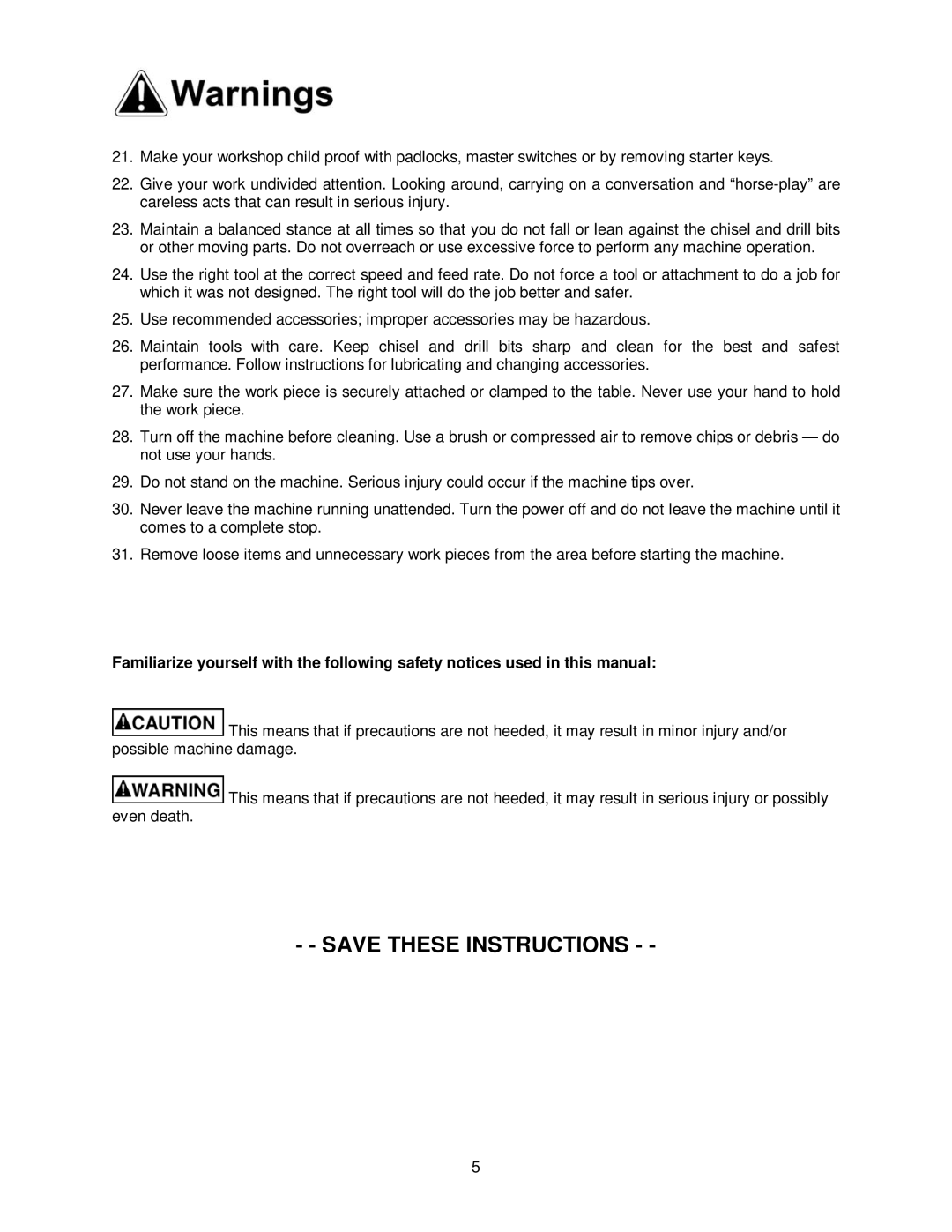 Powermatic 701 operating instructions 