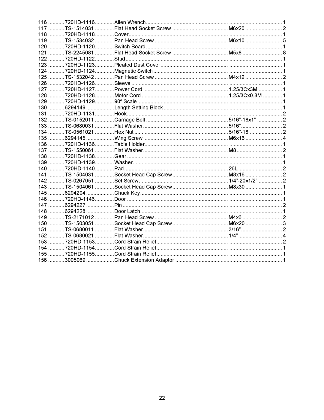 Powermatic operating instructions 720HD-1116 