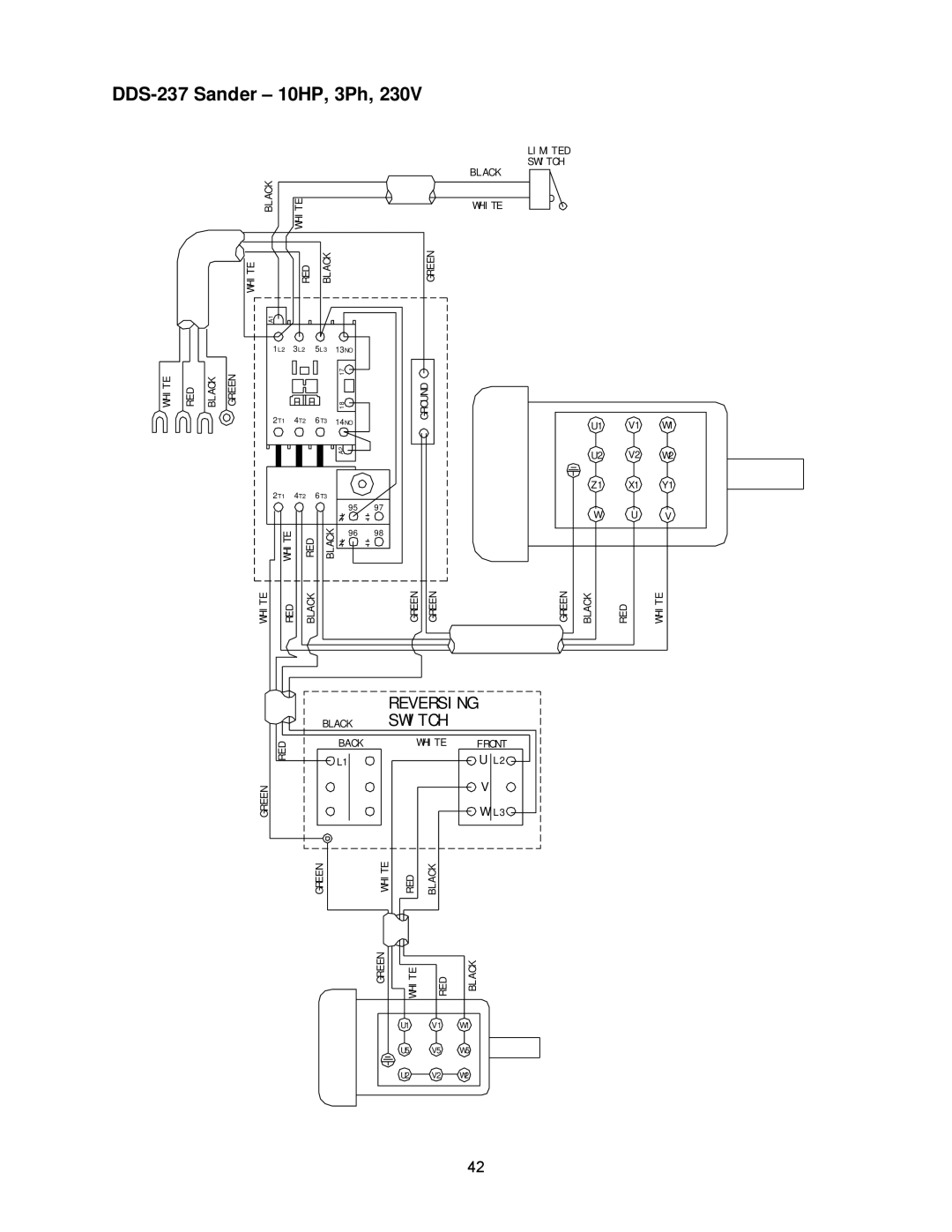 Powermatic DDS-225 operating instructions DDS-237 Sander 10HP, 3Ph 