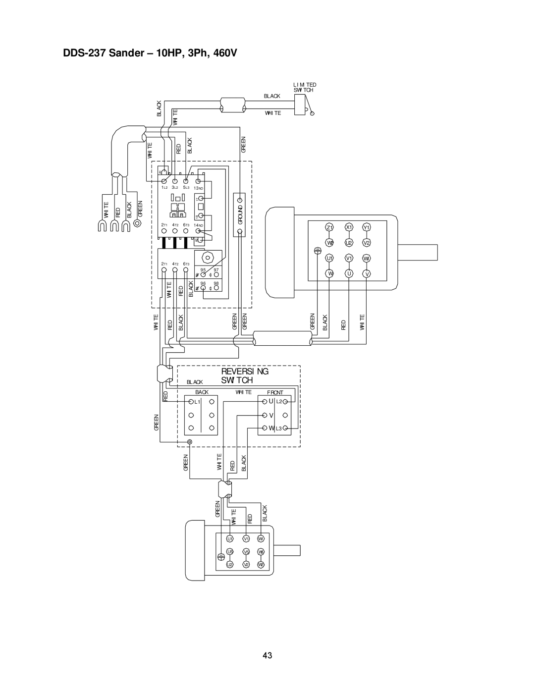 Powermatic DDS-225, DDS-237 operating instructions Reversing 