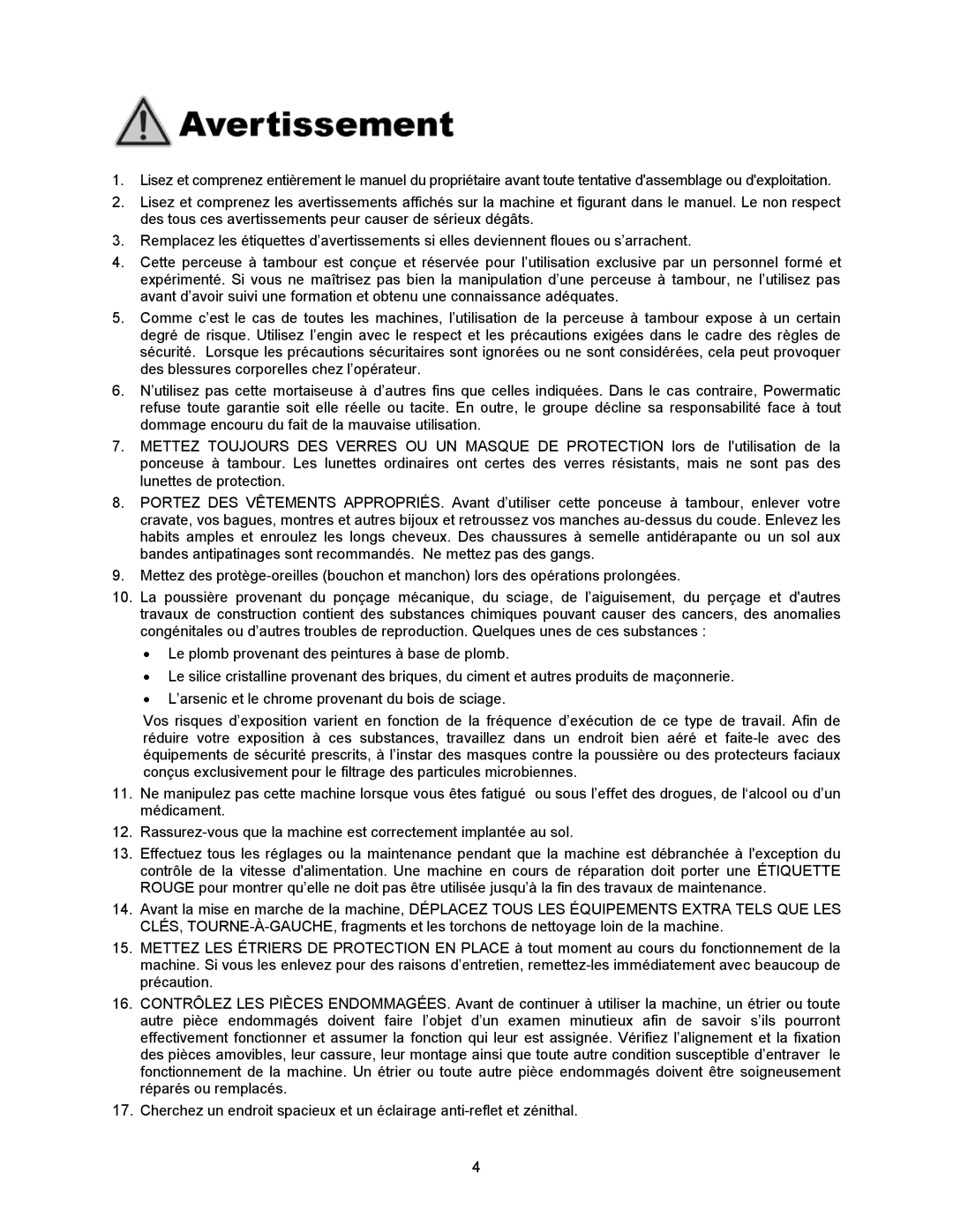 Powermatic DDS-237, DDS-225 operating instructions 