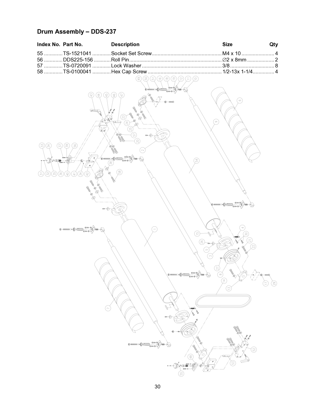 Powermatic DDS-237, DDS-225 operating instructions TS-1521041 