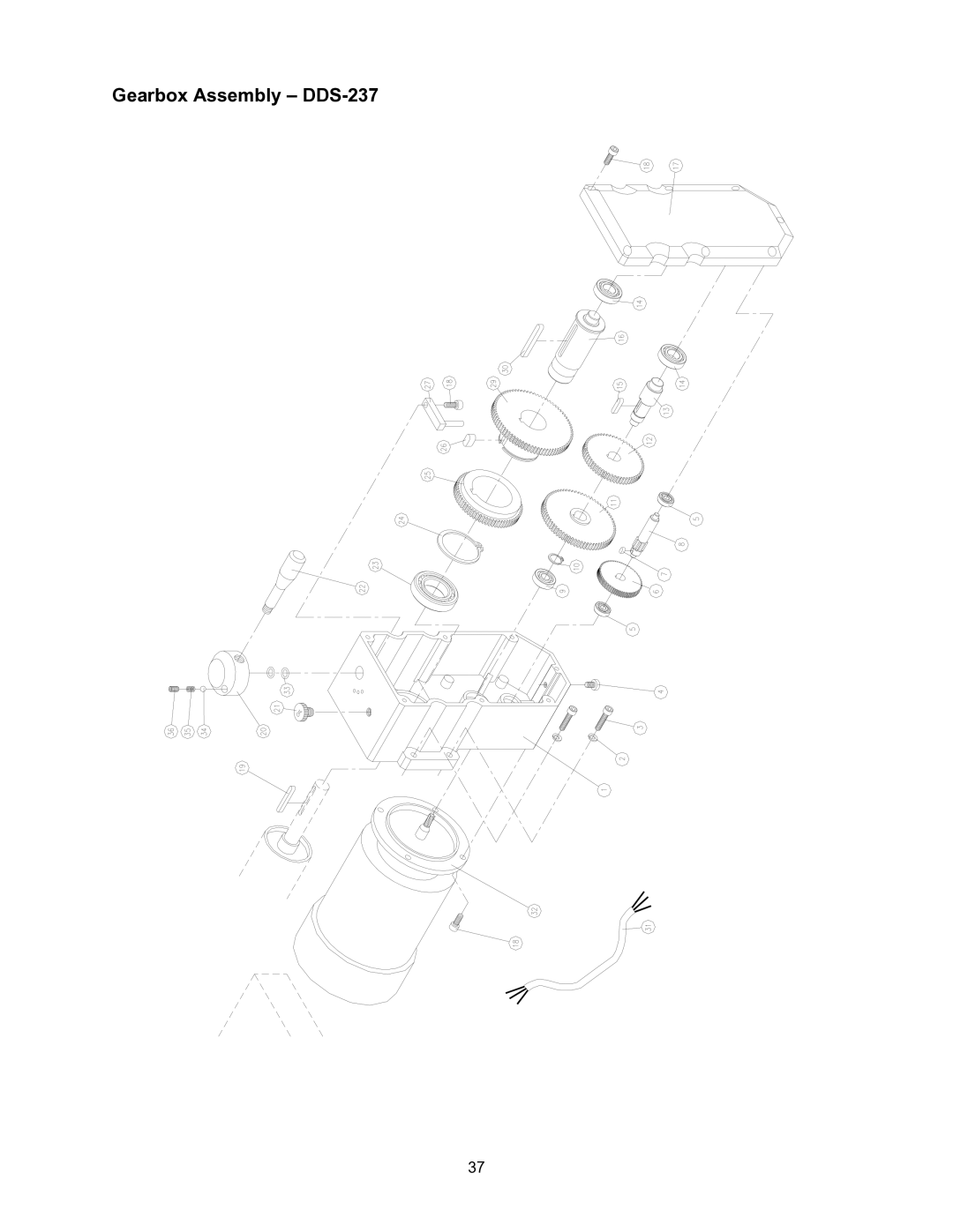 Powermatic DDS-225 operating instructions Gearbox Assembly DDS-237 