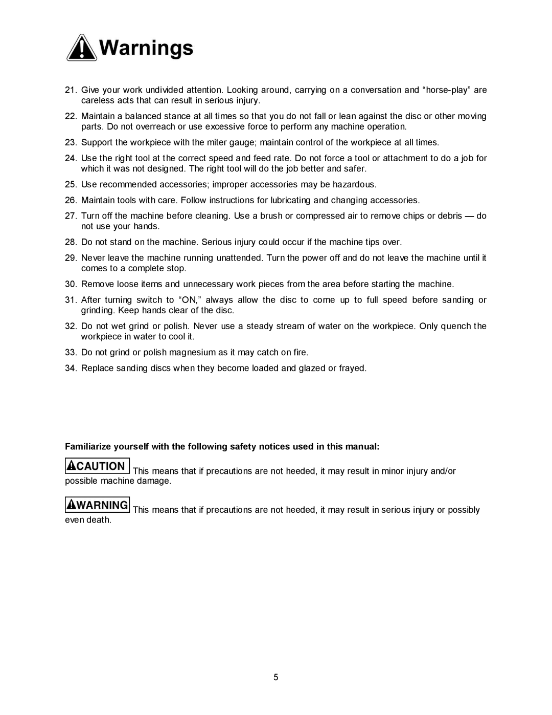 Powermatic DS20 operating instructions 