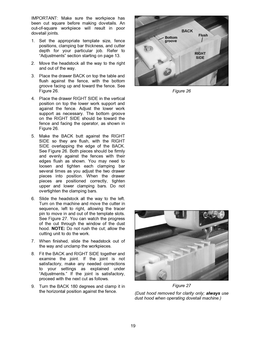 Powermatic DT45 operating instructions 