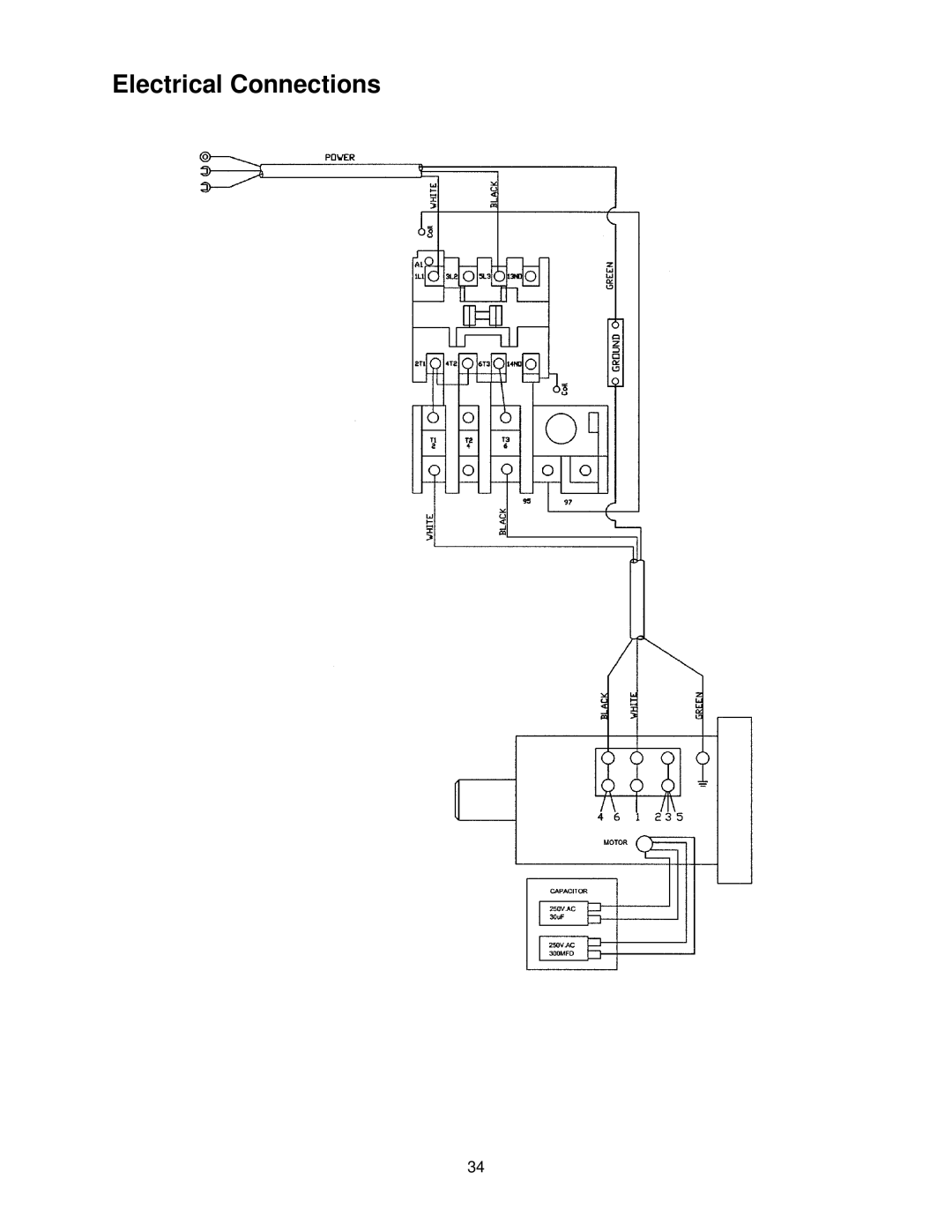 Powermatic DT65 manual Electrical Connections 