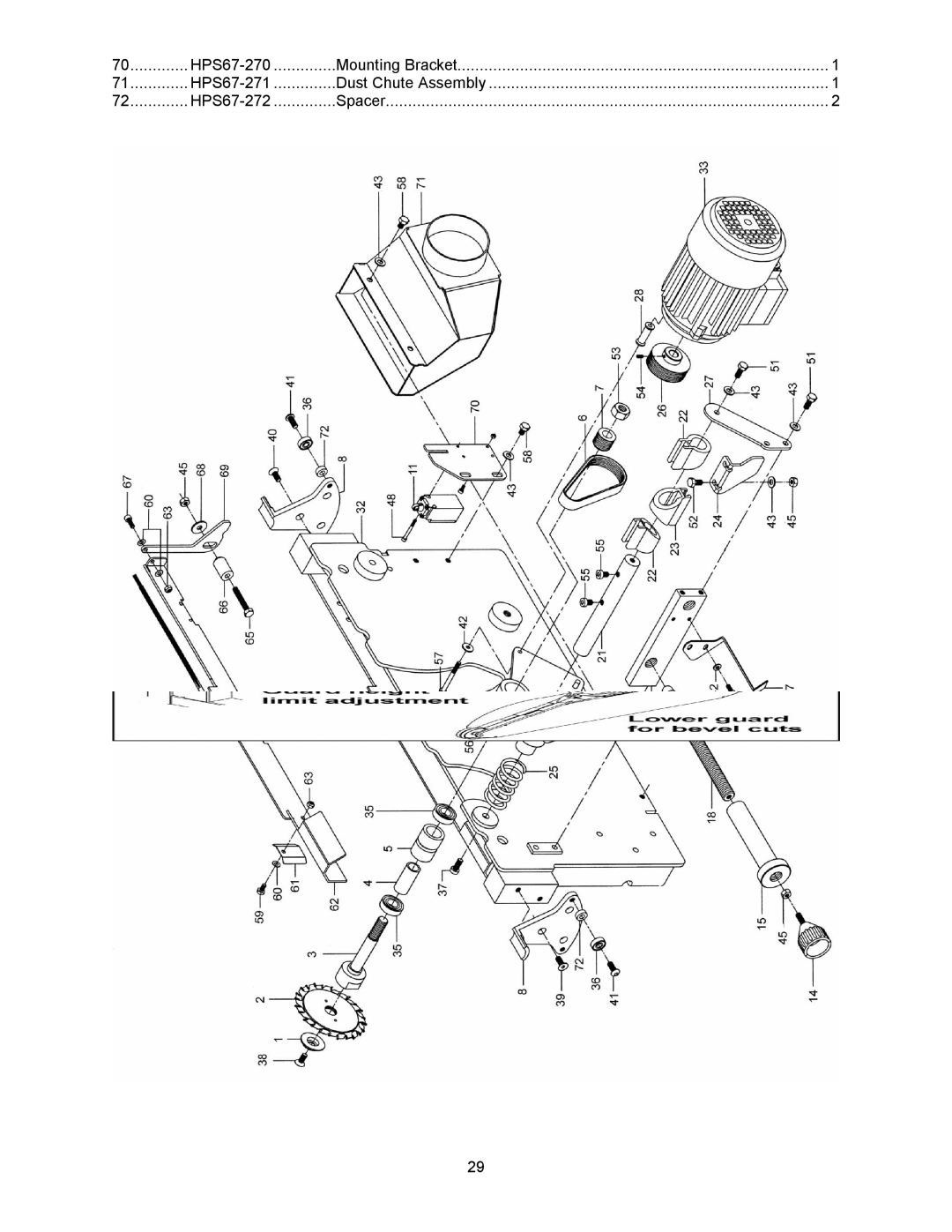 Powermatic HPS67 operating instructions 